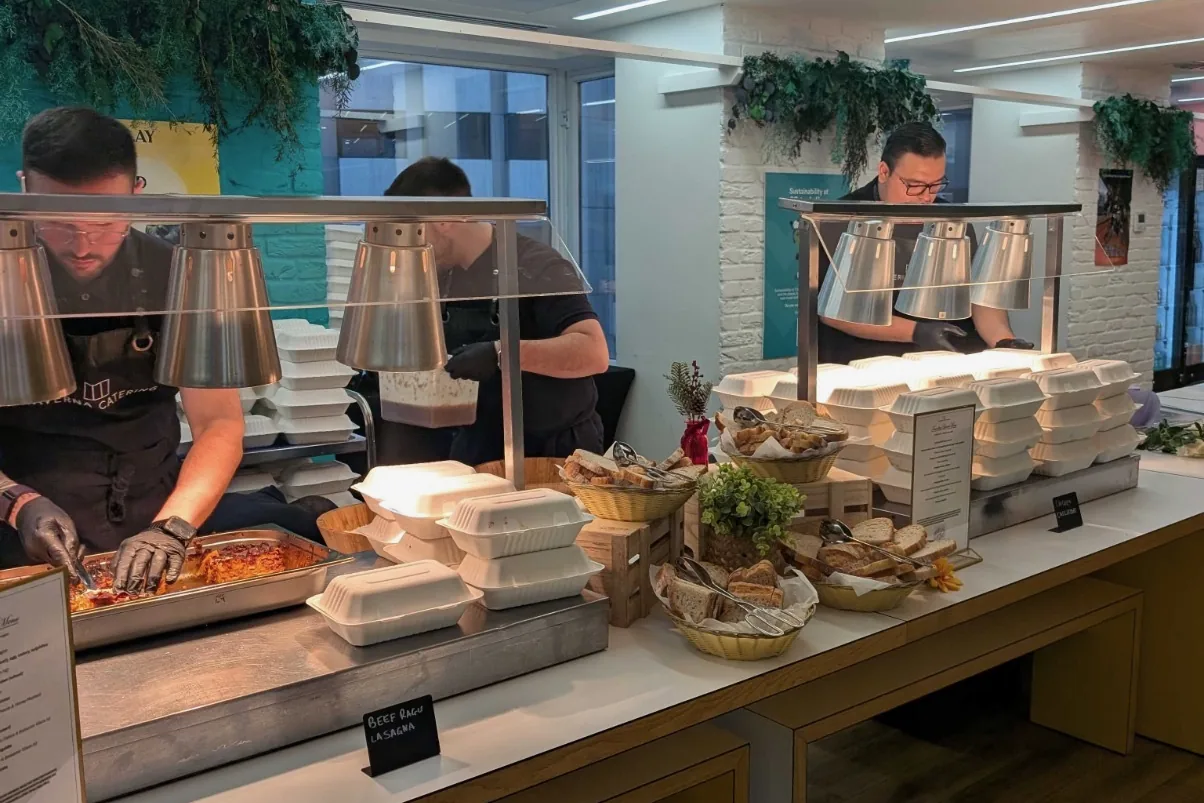 A recent event catered by Taverna Catering in London