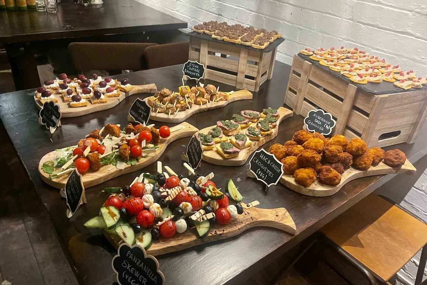 A recent event catered by Taverna Catering in London