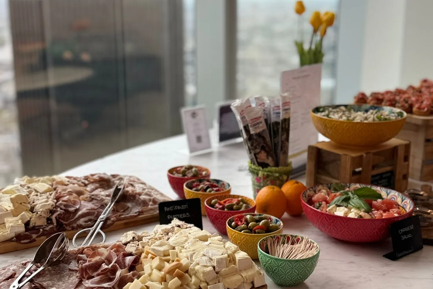 A recent event catered by Taverna Catering in London