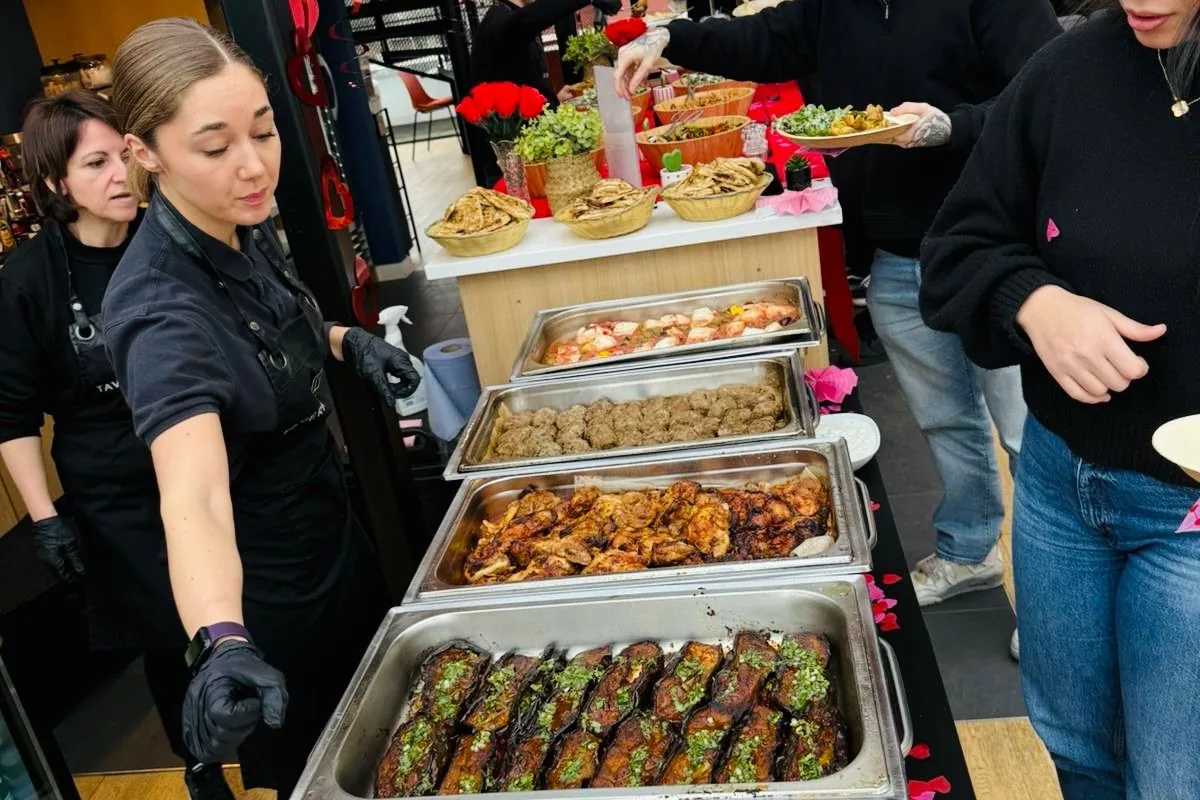 A recent event catered by Taverna Catering in London
