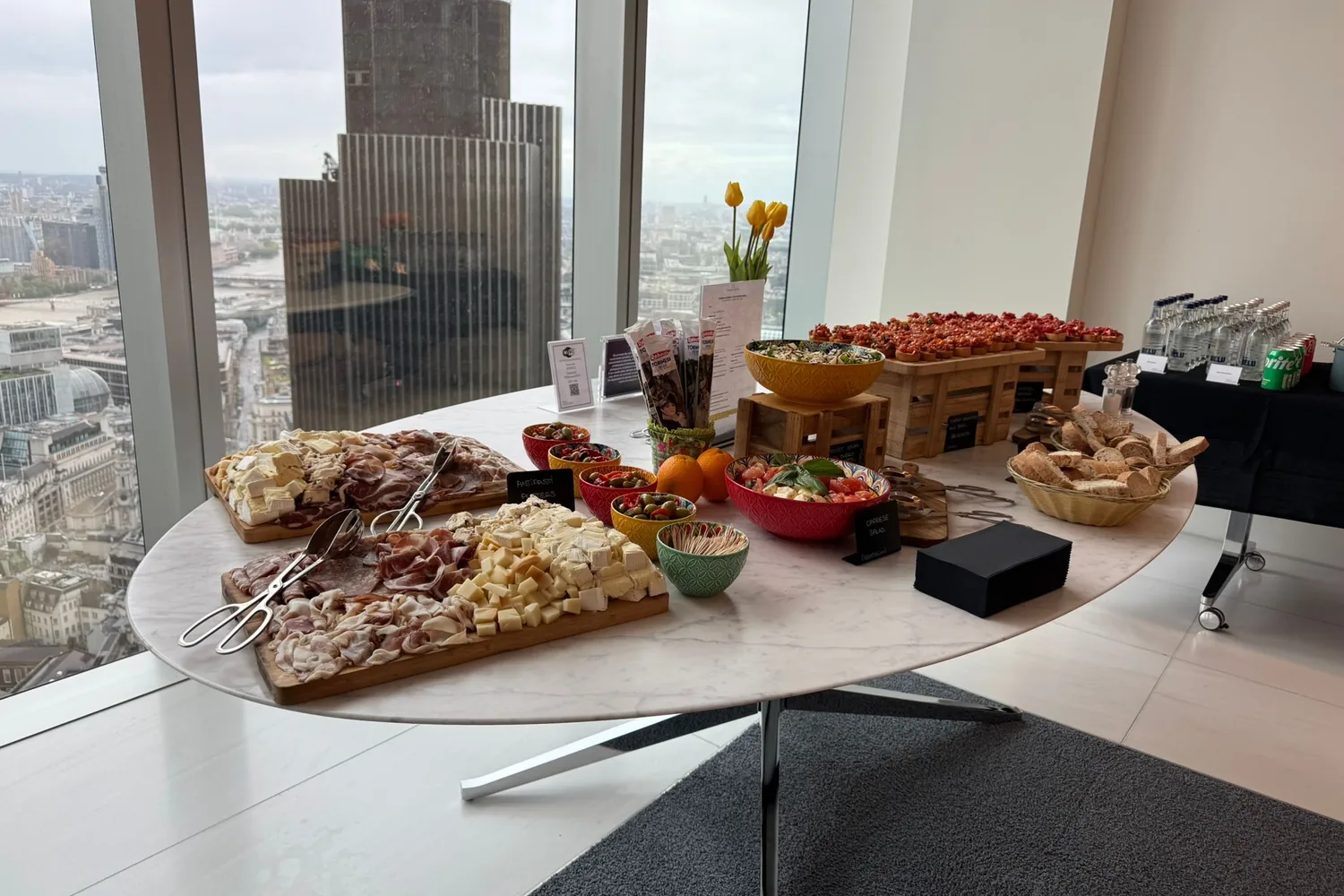 A recent event catered by Taverna Catering in London