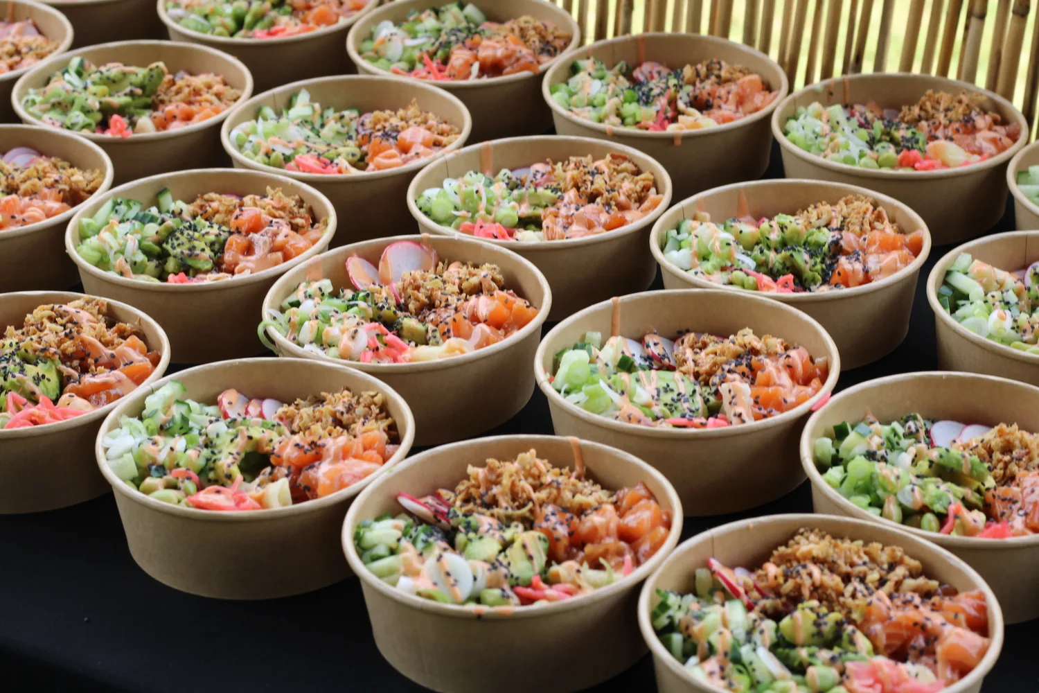 A recent event catered by Taverna Catering in London