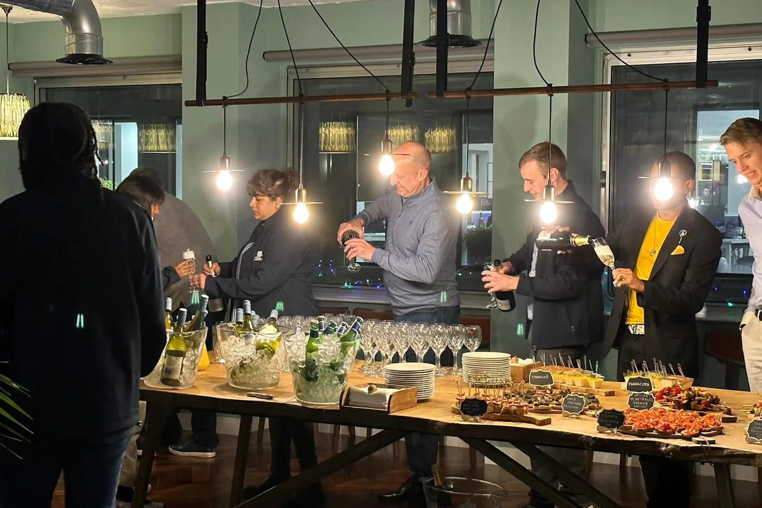 A recent event catered by Taverna Catering in London
