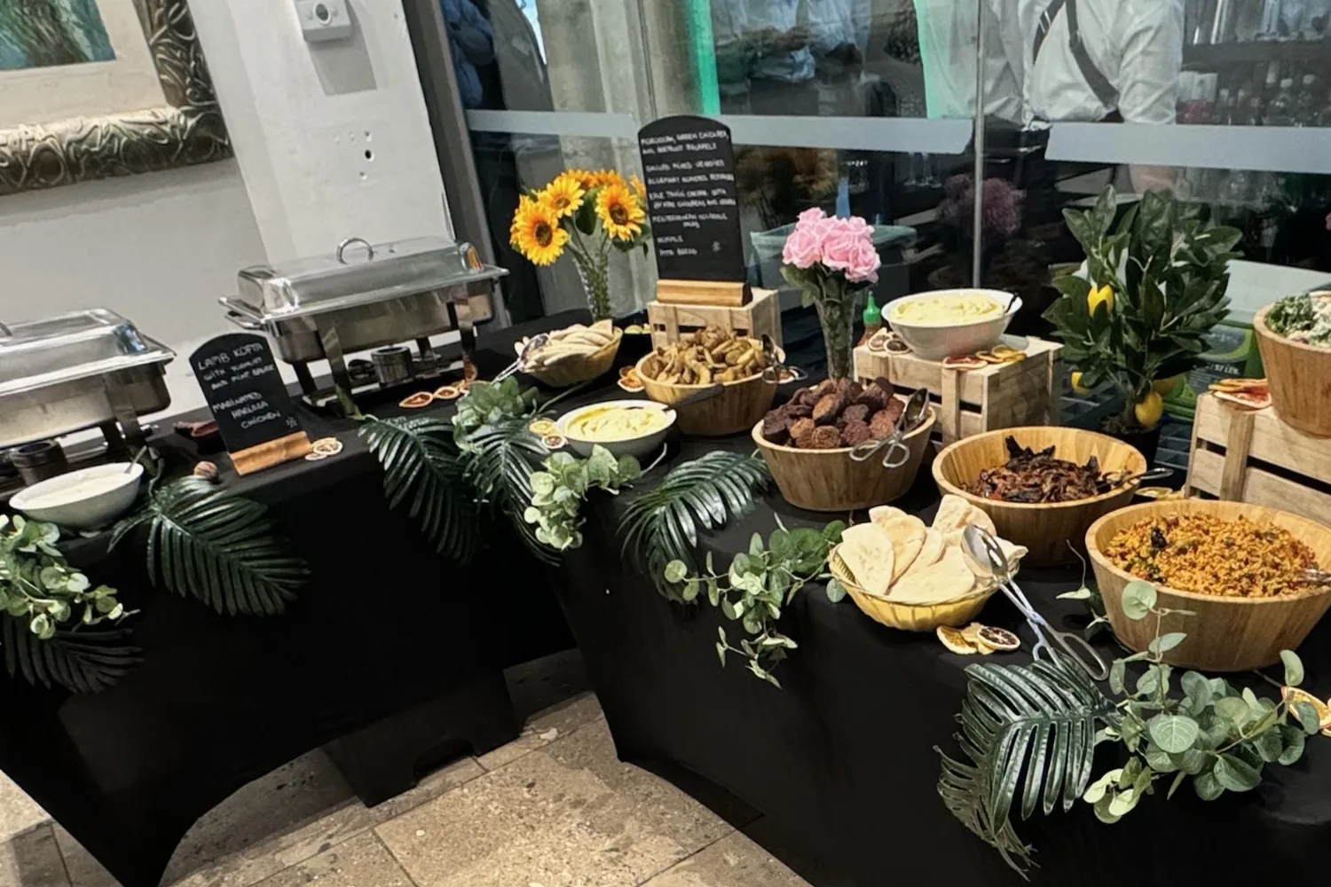 A recent event catered by Taverna Catering in London