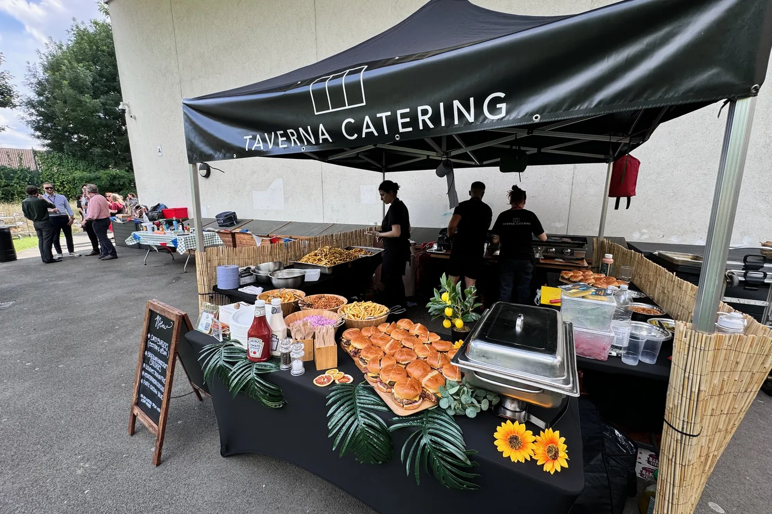 A recent event catered by Taverna Catering in London