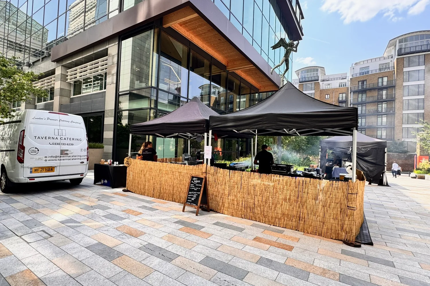 A recent event catered by Taverna Catering in London