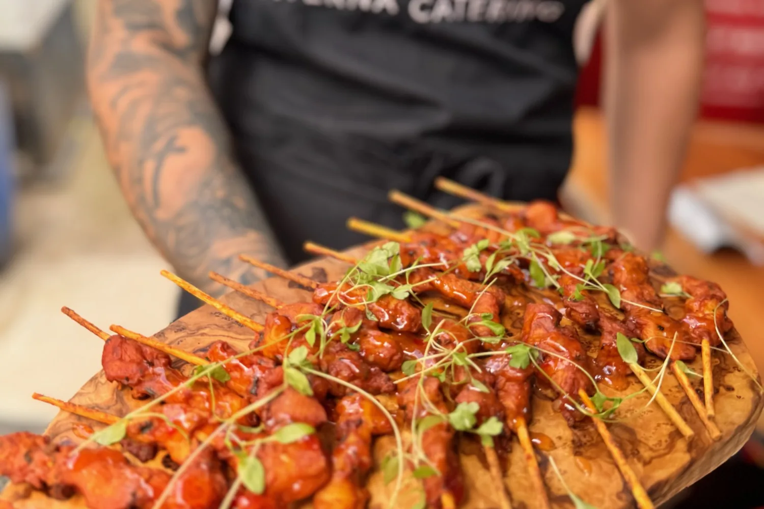 A recent event catered by Taverna Catering in London