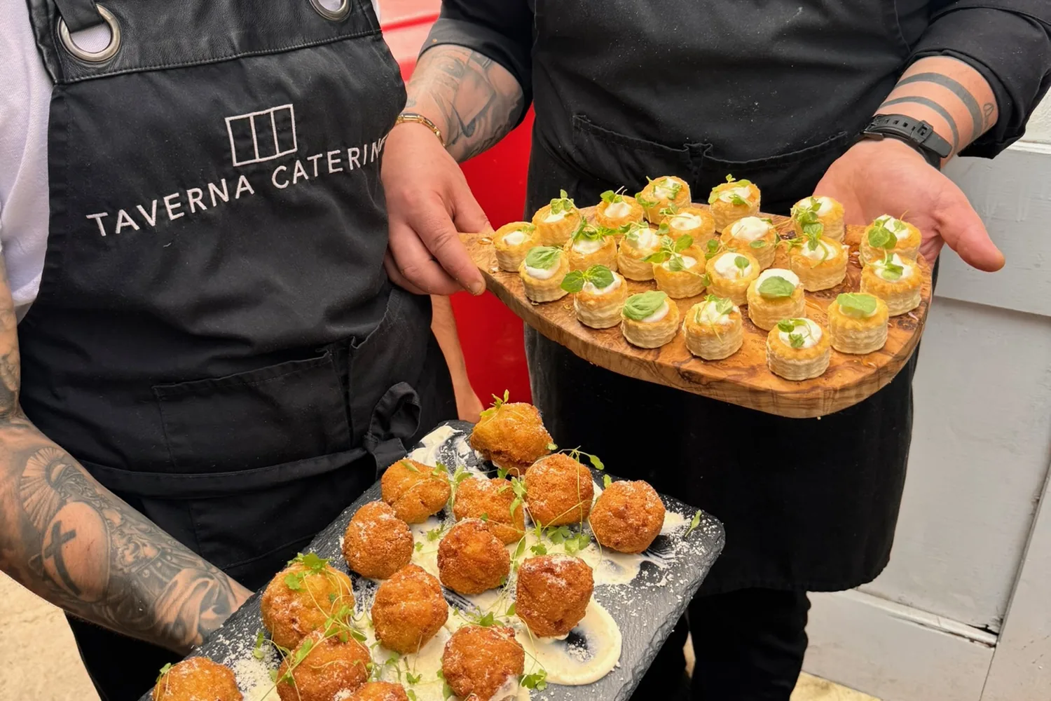A recent event catered by Taverna Catering in London
