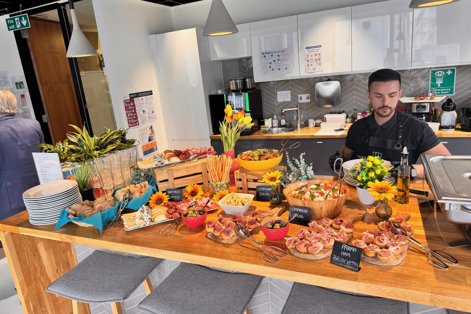 A recent event catered by Taverna Catering in London