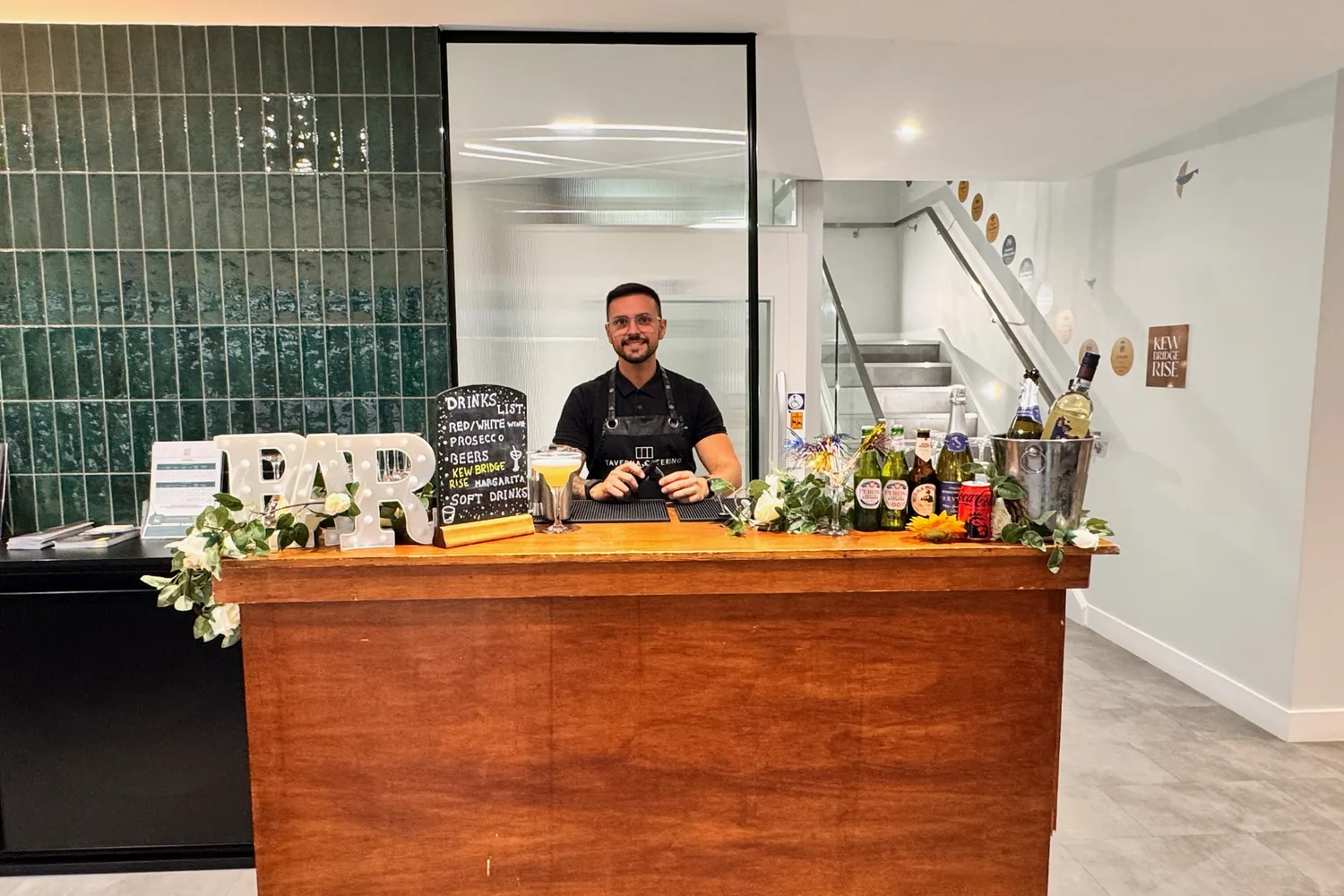 A recent event catered by Taverna Catering in London