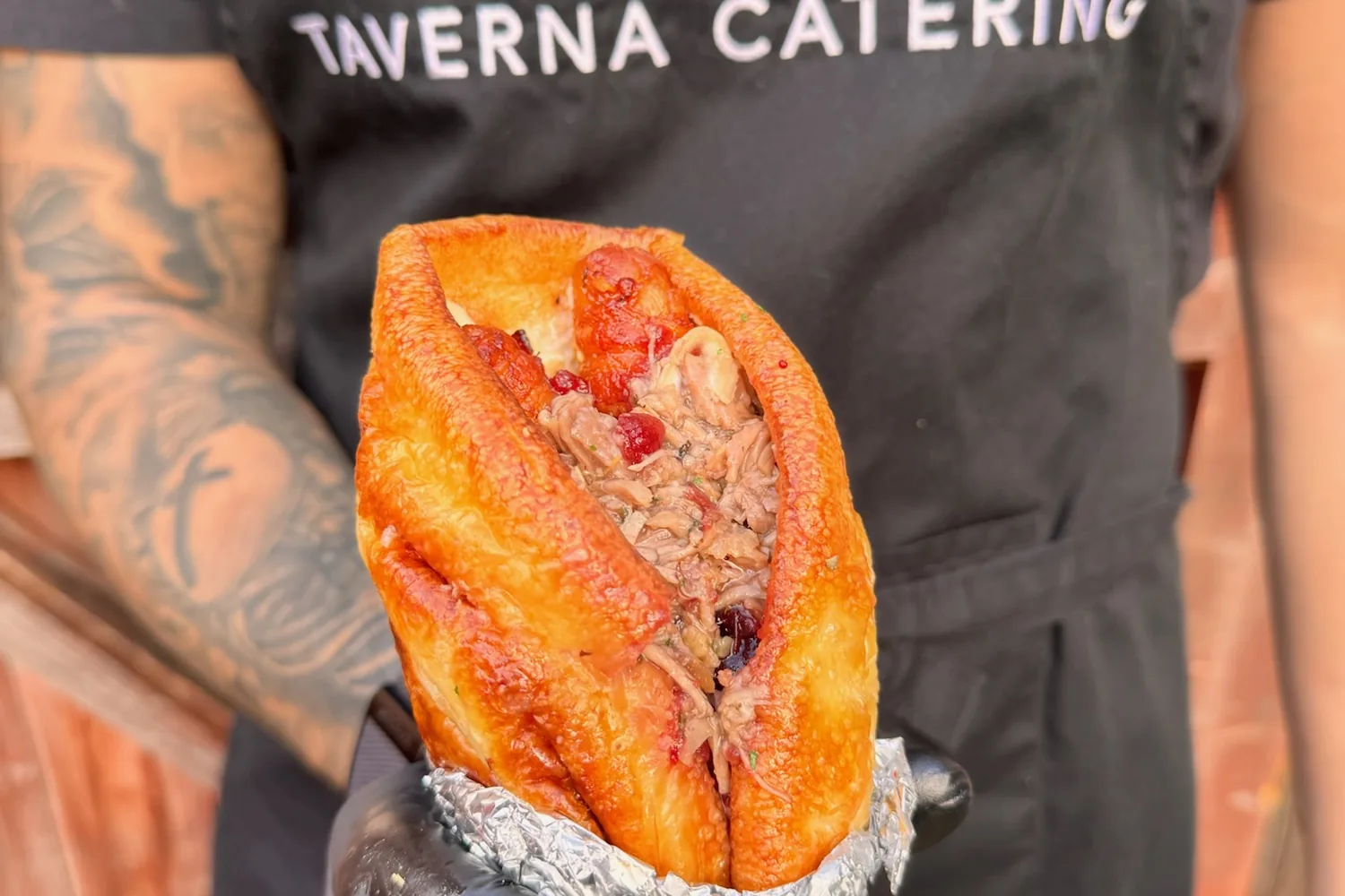 A recent event catered by Taverna Catering in London