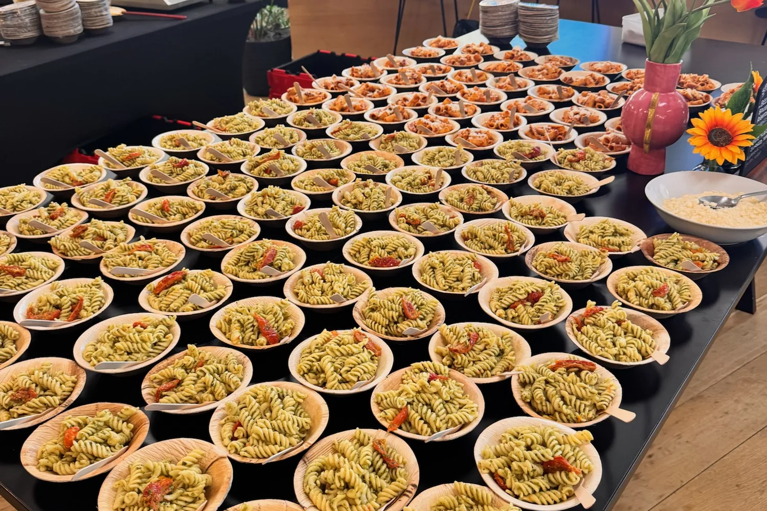 A recent event catered by Taverna Catering in London