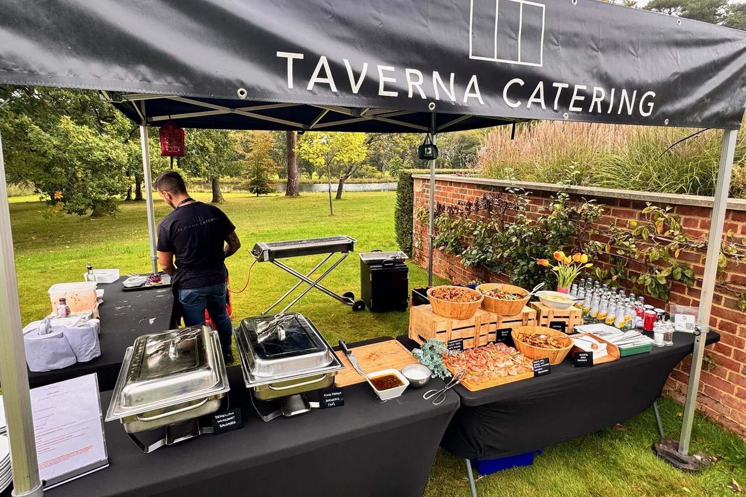 A recent event catered by Taverna Catering in London