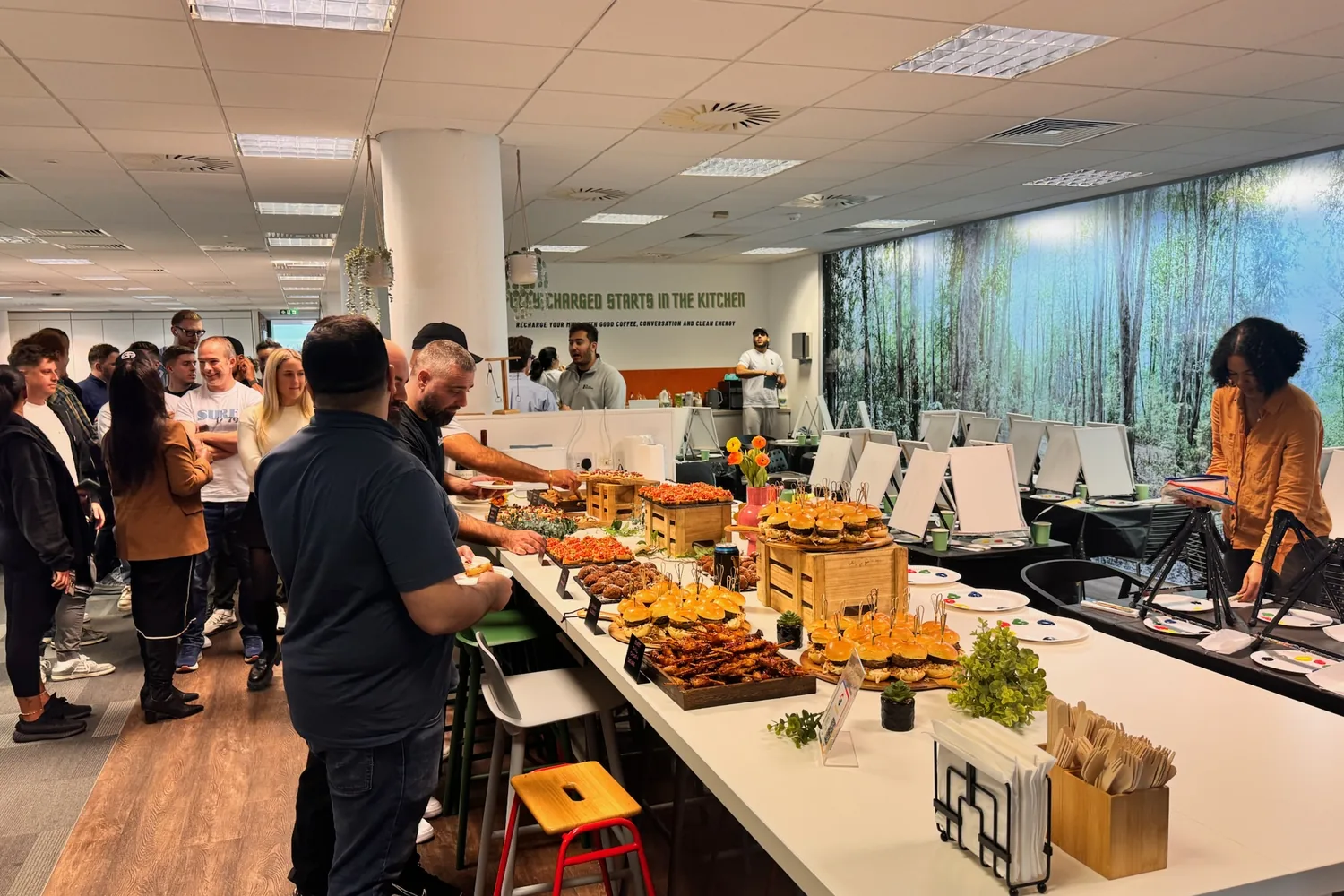 A recent event catered by Taverna Catering in London