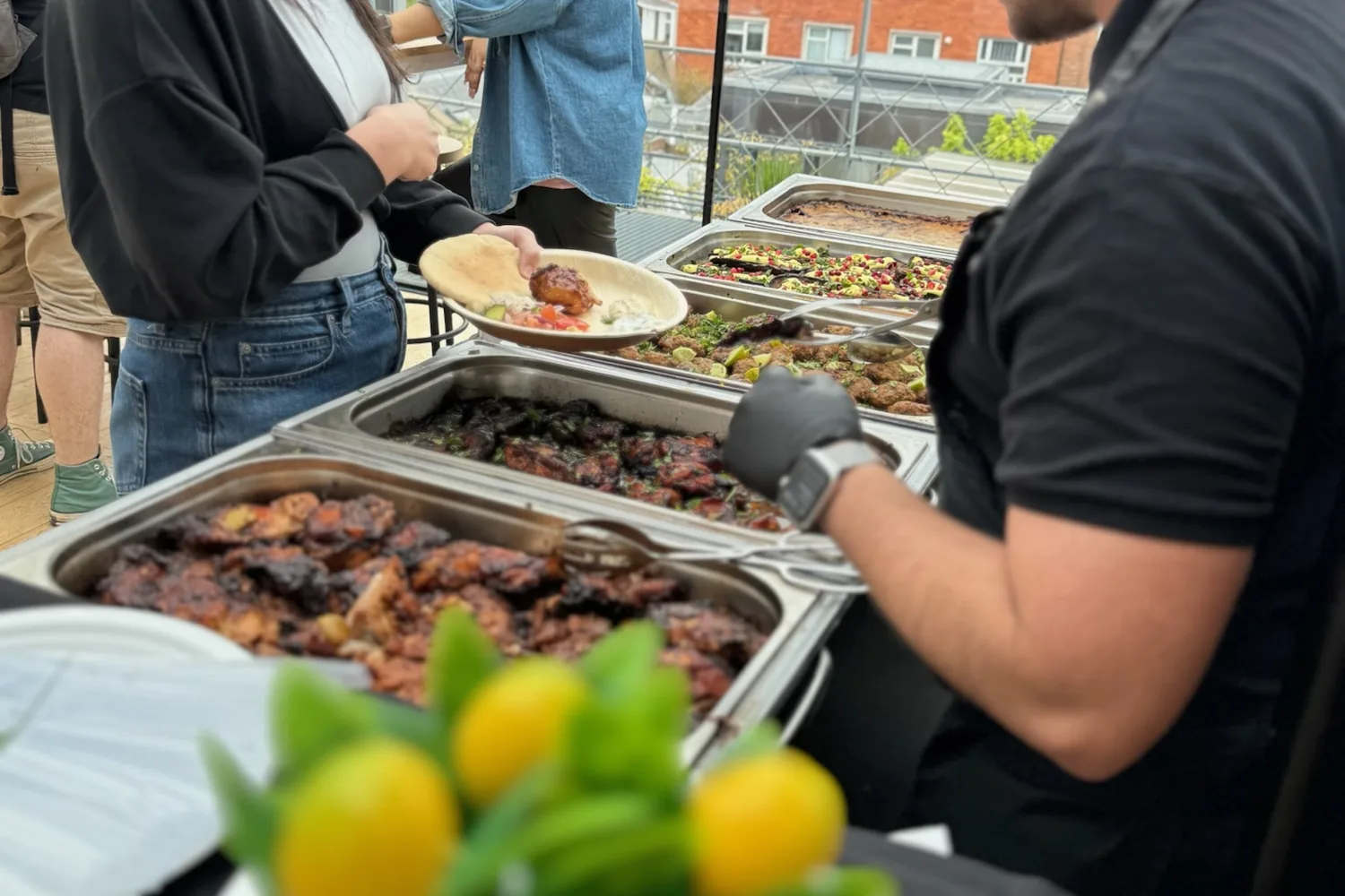 A recent event catered by Taverna Catering in London