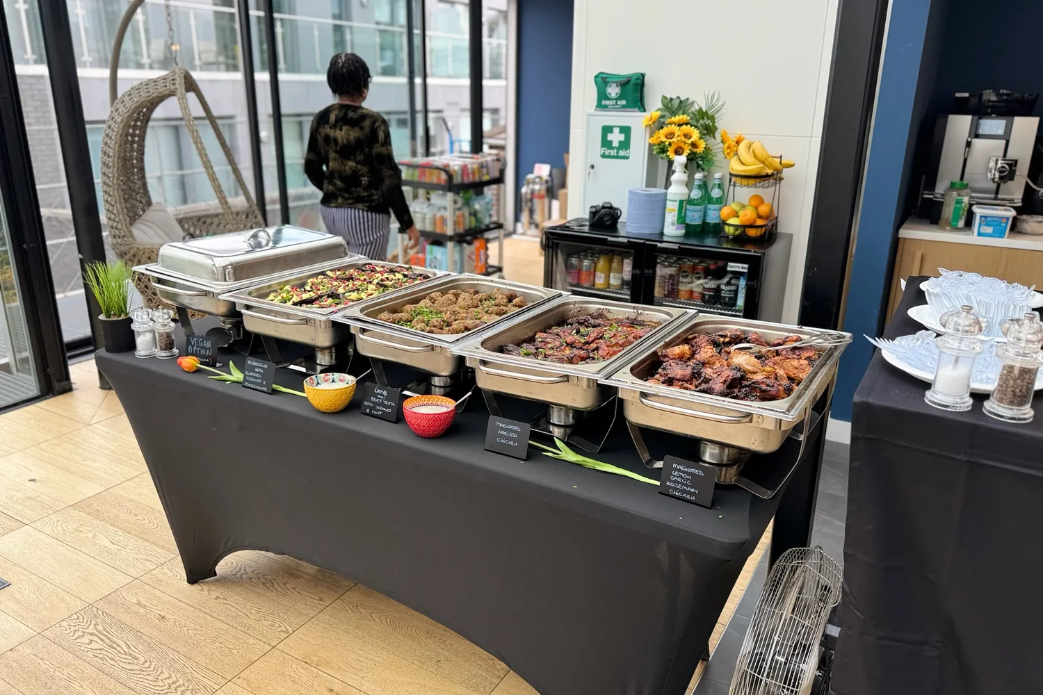 A recent event catered by Taverna Catering in London