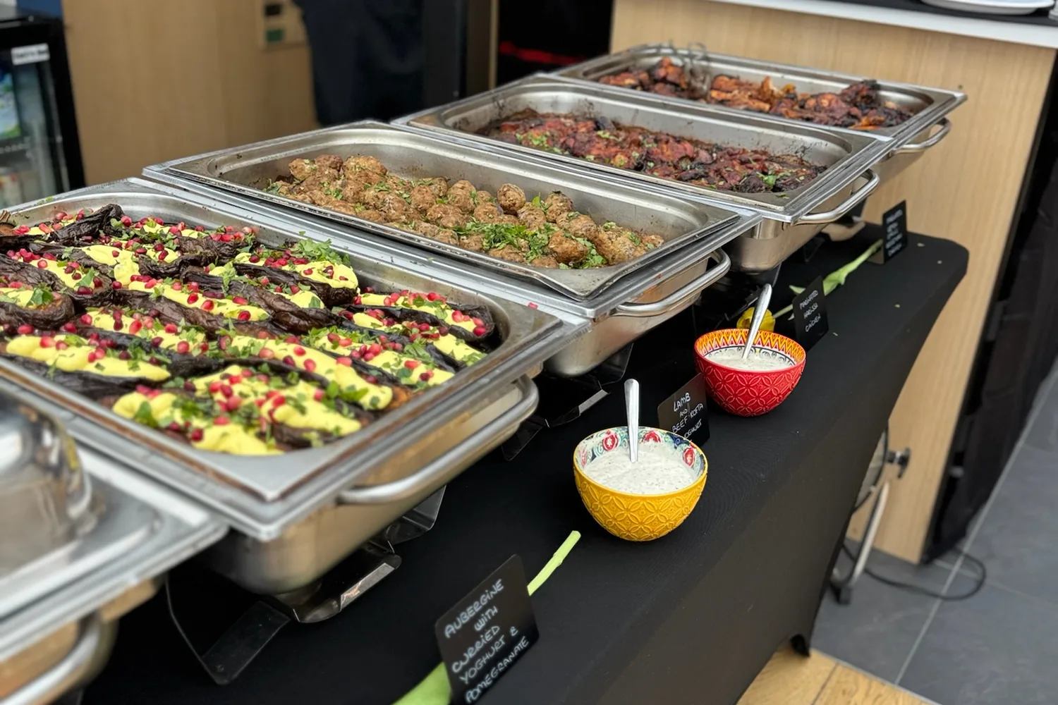 A recent event catered by Taverna Catering in London