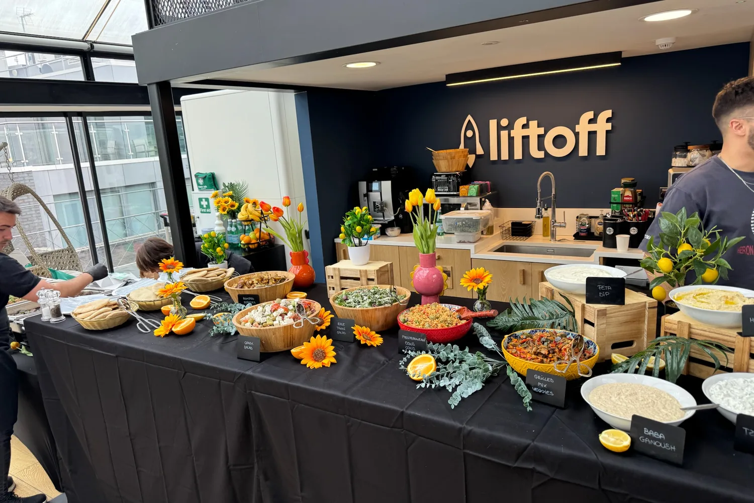 A recent event catered by Taverna Catering in London