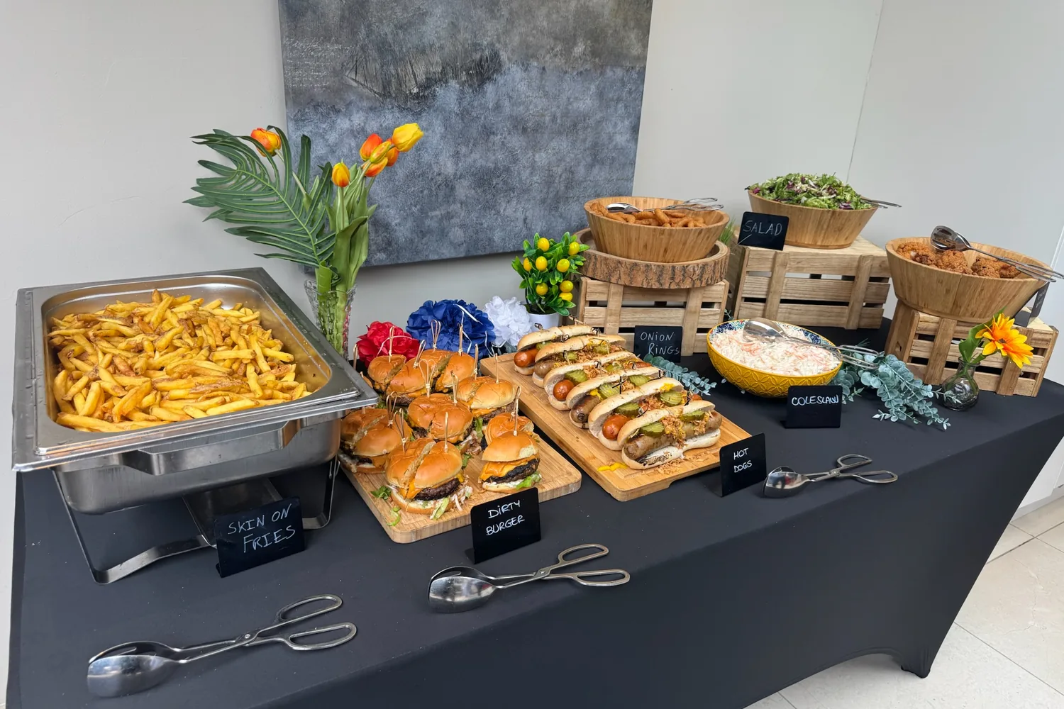 A recent event catered by Taverna Catering in London