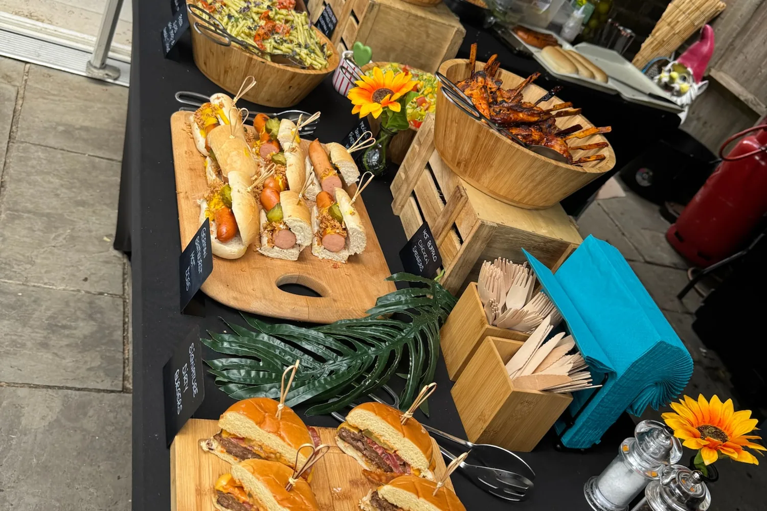 A recent event catered by Taverna Catering in London