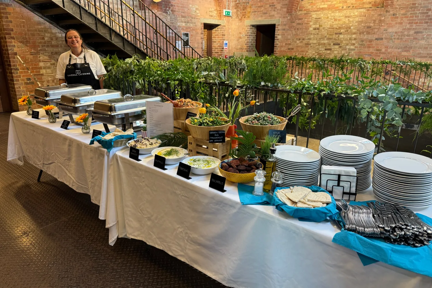 A recent event catered by Taverna Catering in London