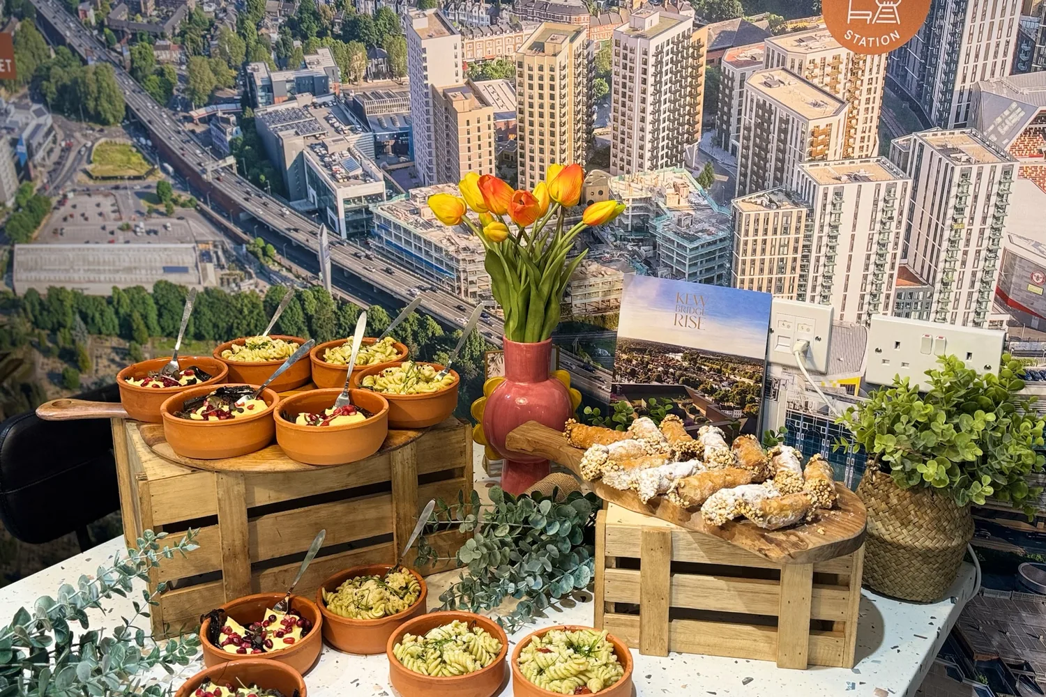 A recent event catered by Taverna Catering in London