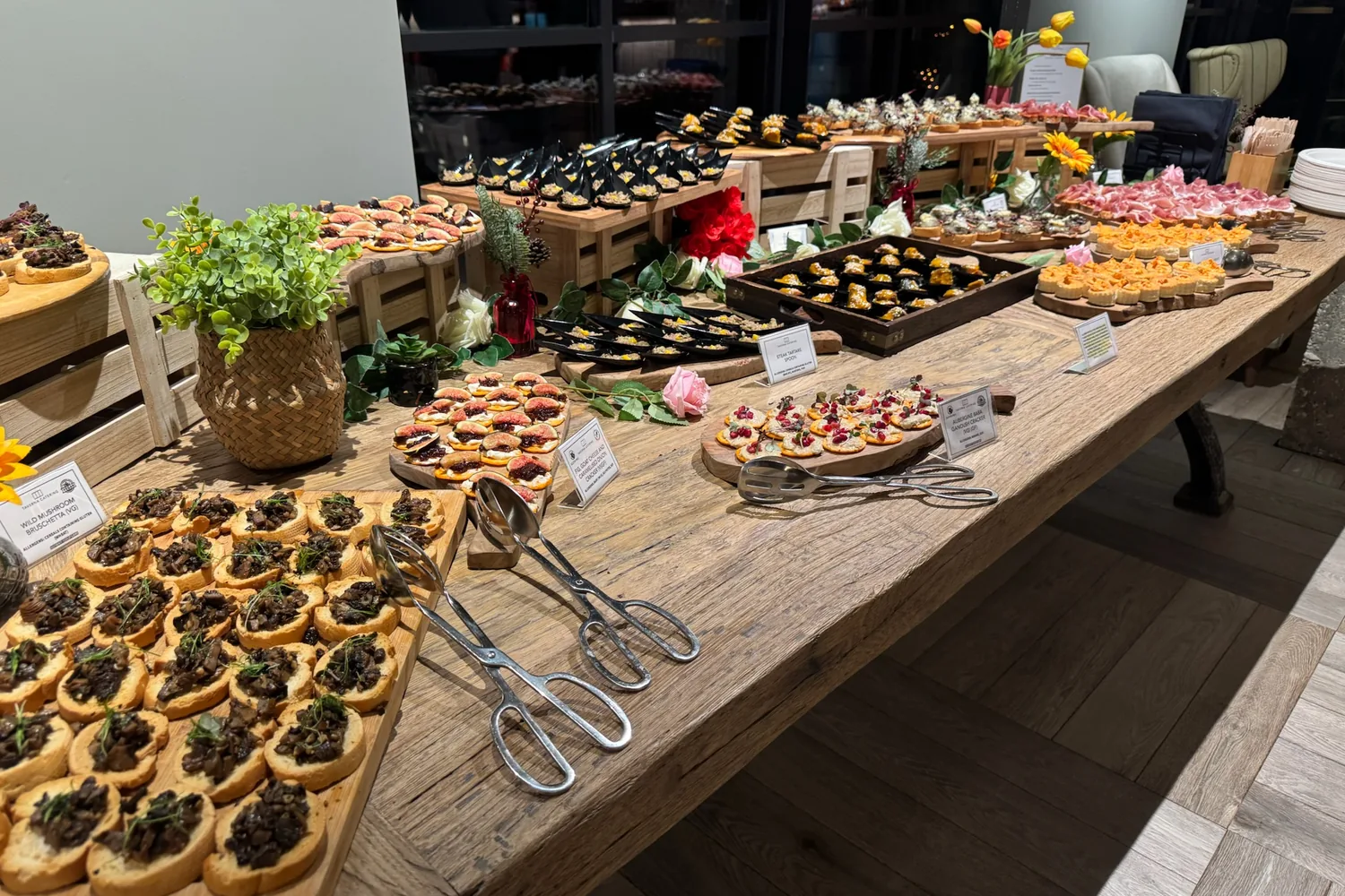 A recent event catered by Taverna Catering in London