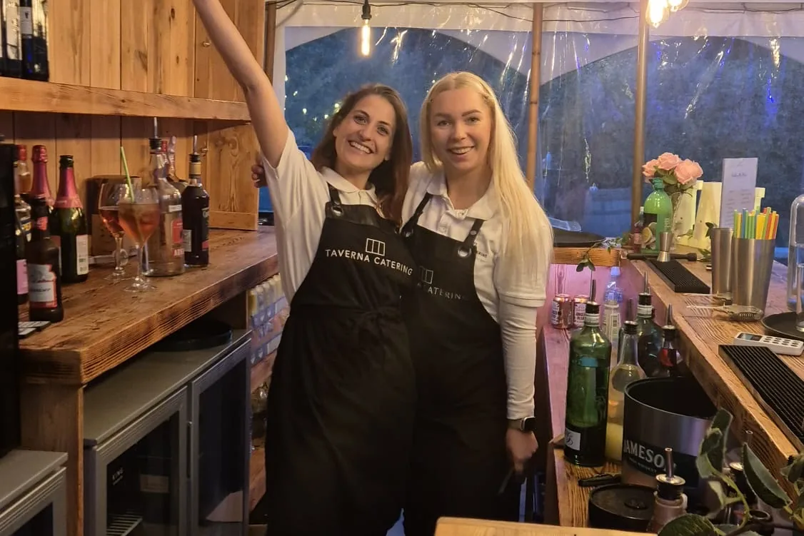 A recent event catered by Taverna Catering in London