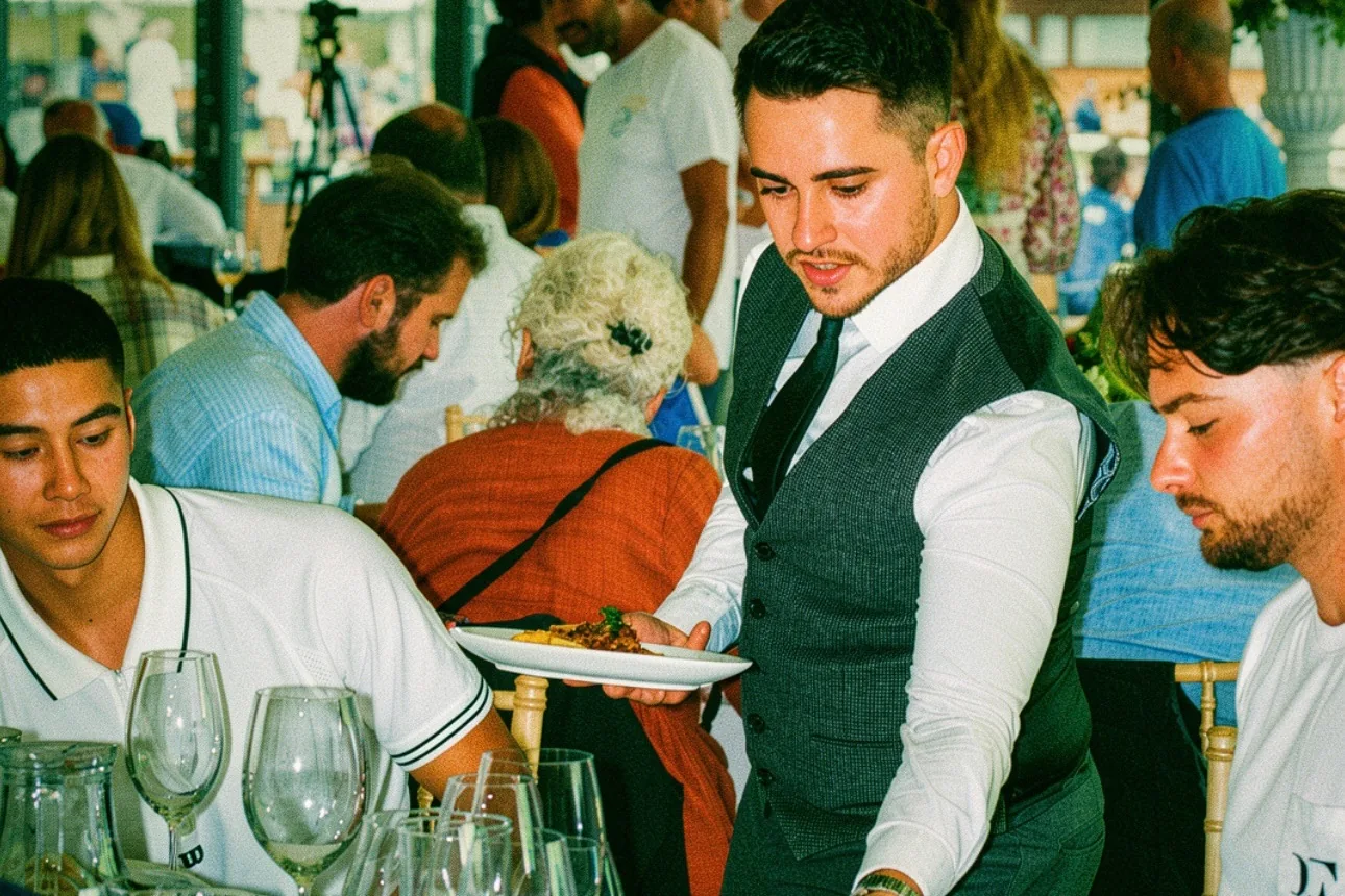 A recent event catered by Taverna Catering in London