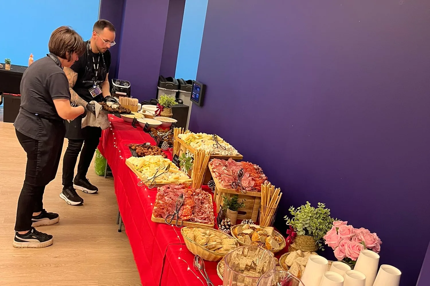 A recent event catered by Taverna Catering in London