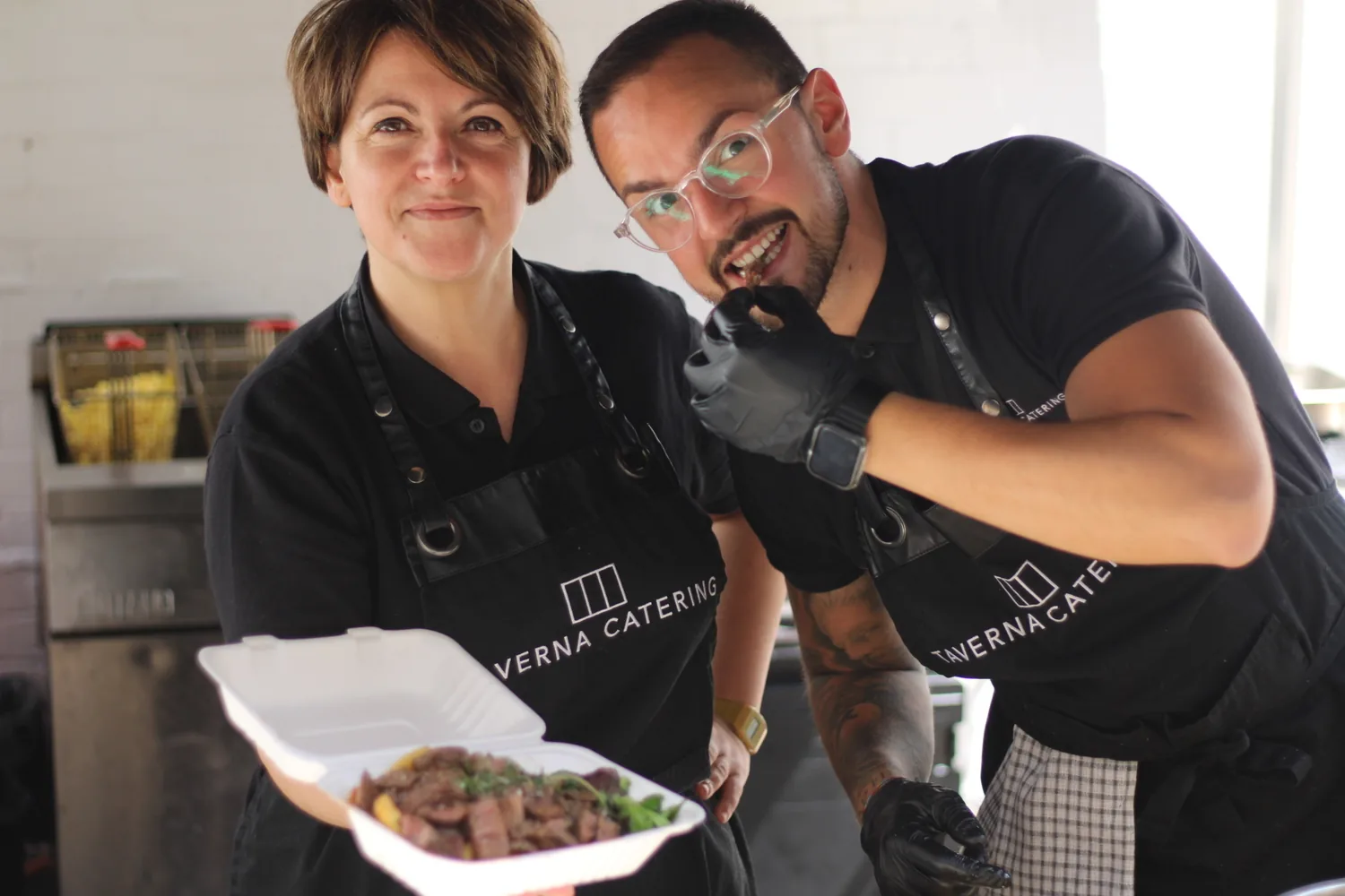 A recent event catered by Taverna Catering in London