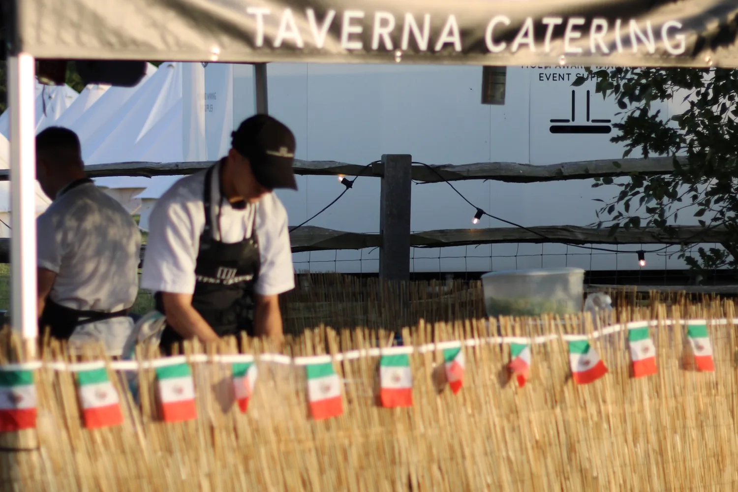 A recent event catered by Taverna Catering in London