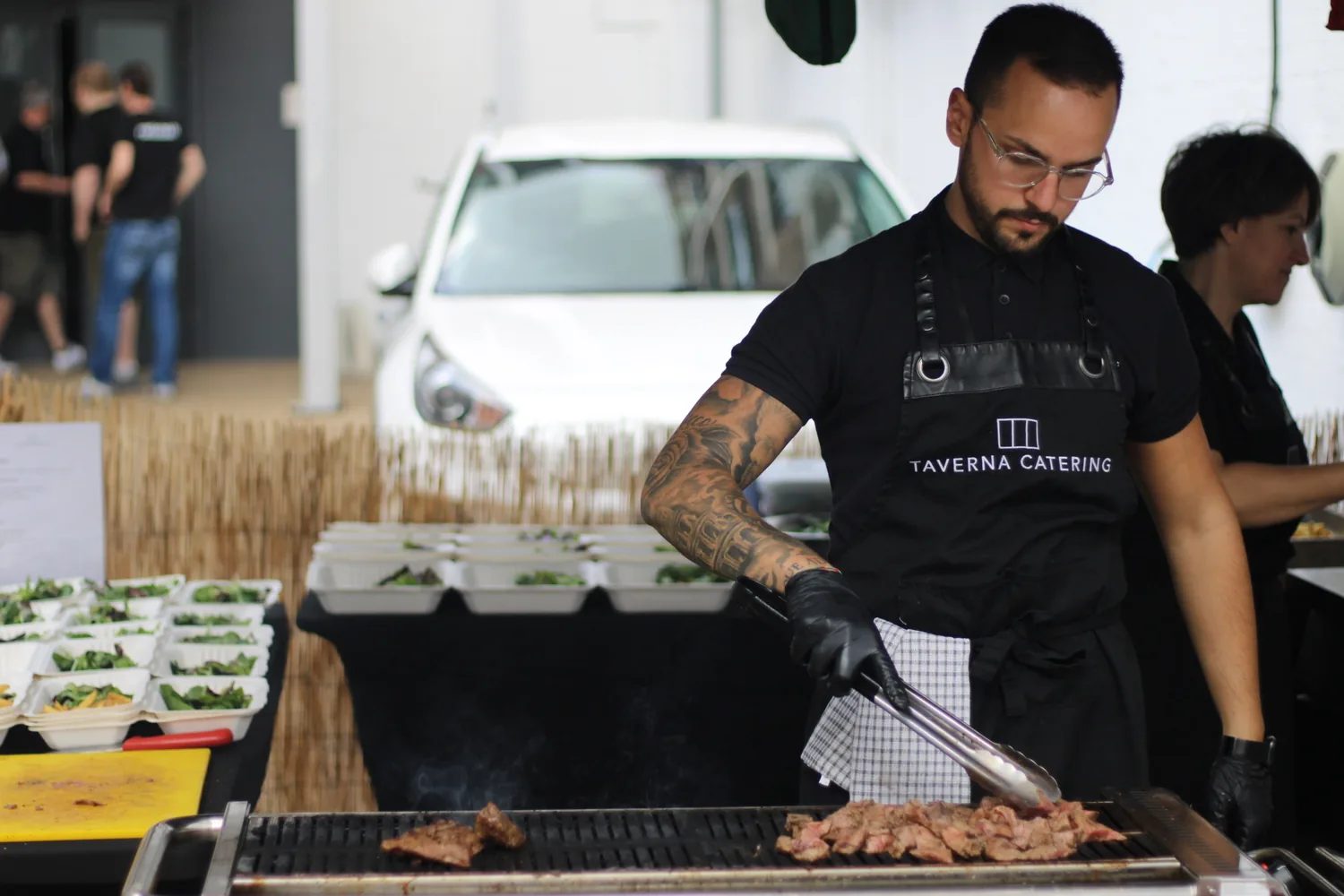 A recent event catered by Taverna Catering in London