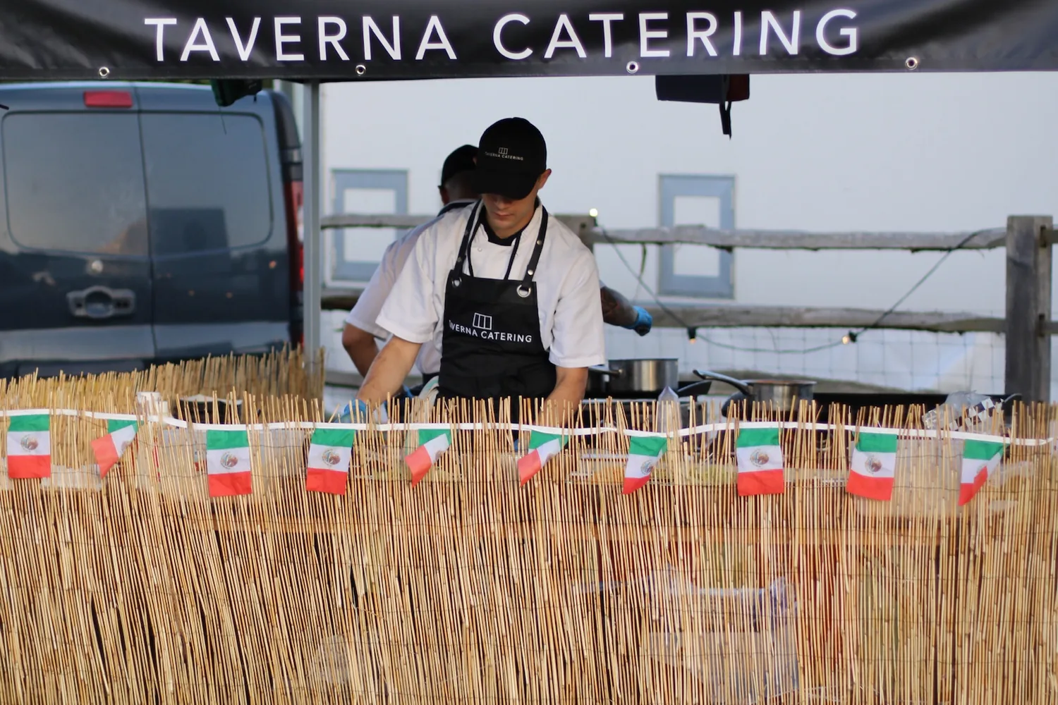 A recent event catered by Taverna Catering in London