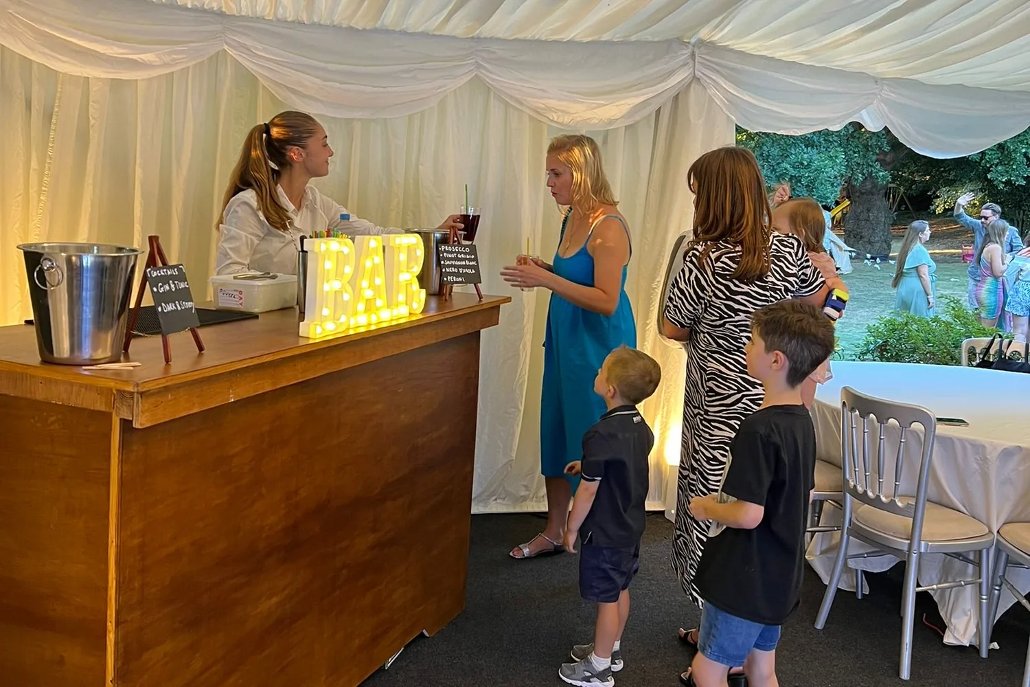 A recent event catered by Taverna Catering in London