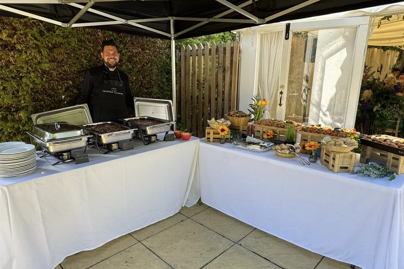 A recent event catered by Taverna Catering in London