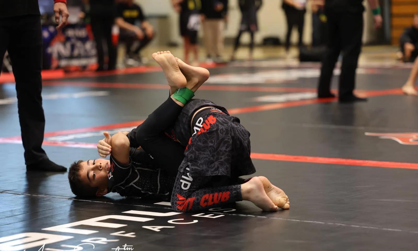 KD MMA athlete competing in a Brazilian jiu-jitsu match