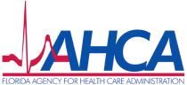 AHCA logo with red heartbeat line integrated into the letter A.