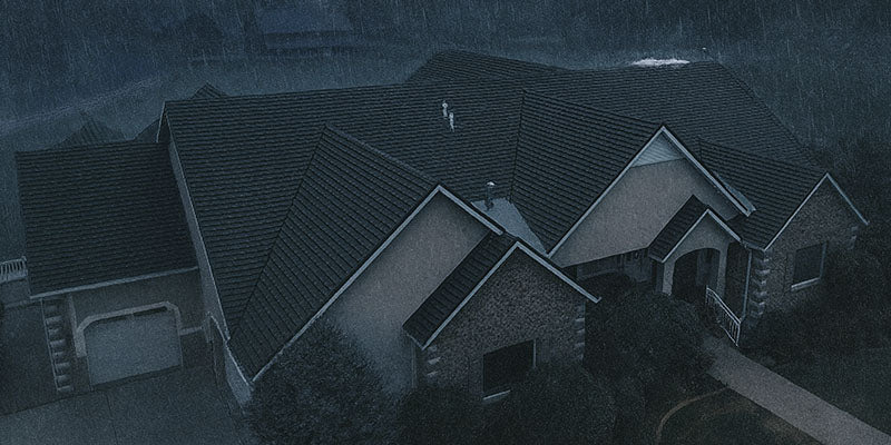 Tilcor stone coated roof withstanding heavy rain and harsh weather
