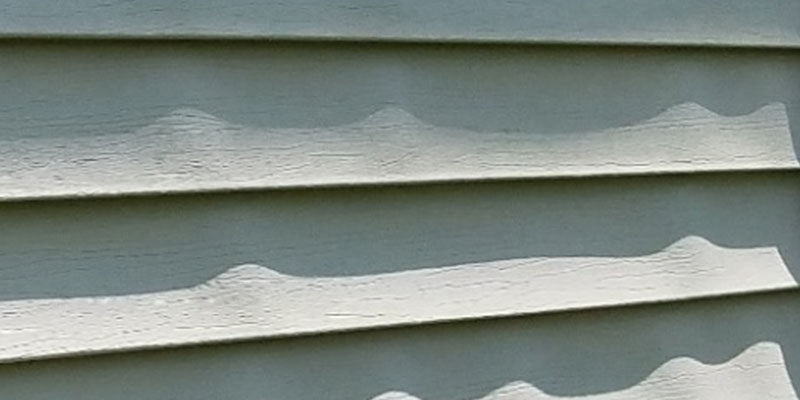 vinyl siding bubbling in Lima, Ohio home