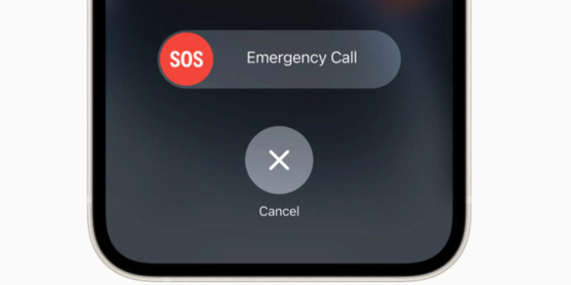 emergency phone call from an iPhone