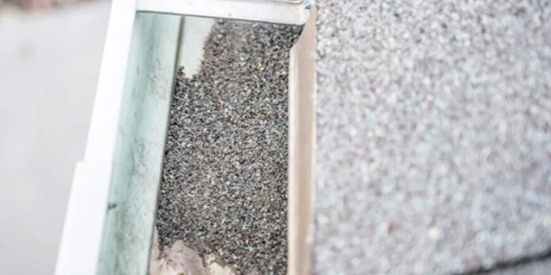 Granules in gutters
