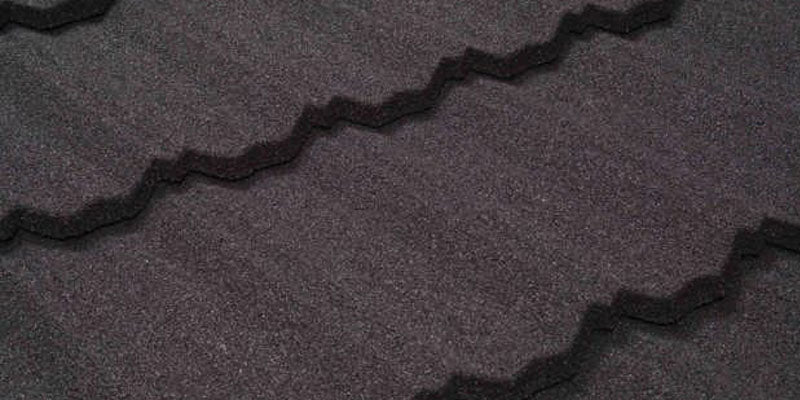 Tilcor Classic stone coated metal roof panel in Charcoal color