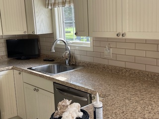 Kitchen backsplash tile work.