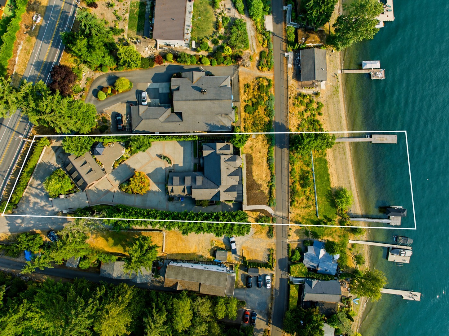 Exceptional Lake Sammamish Waterfront Estate on Nearly 25,000 SF with Two Private Docks