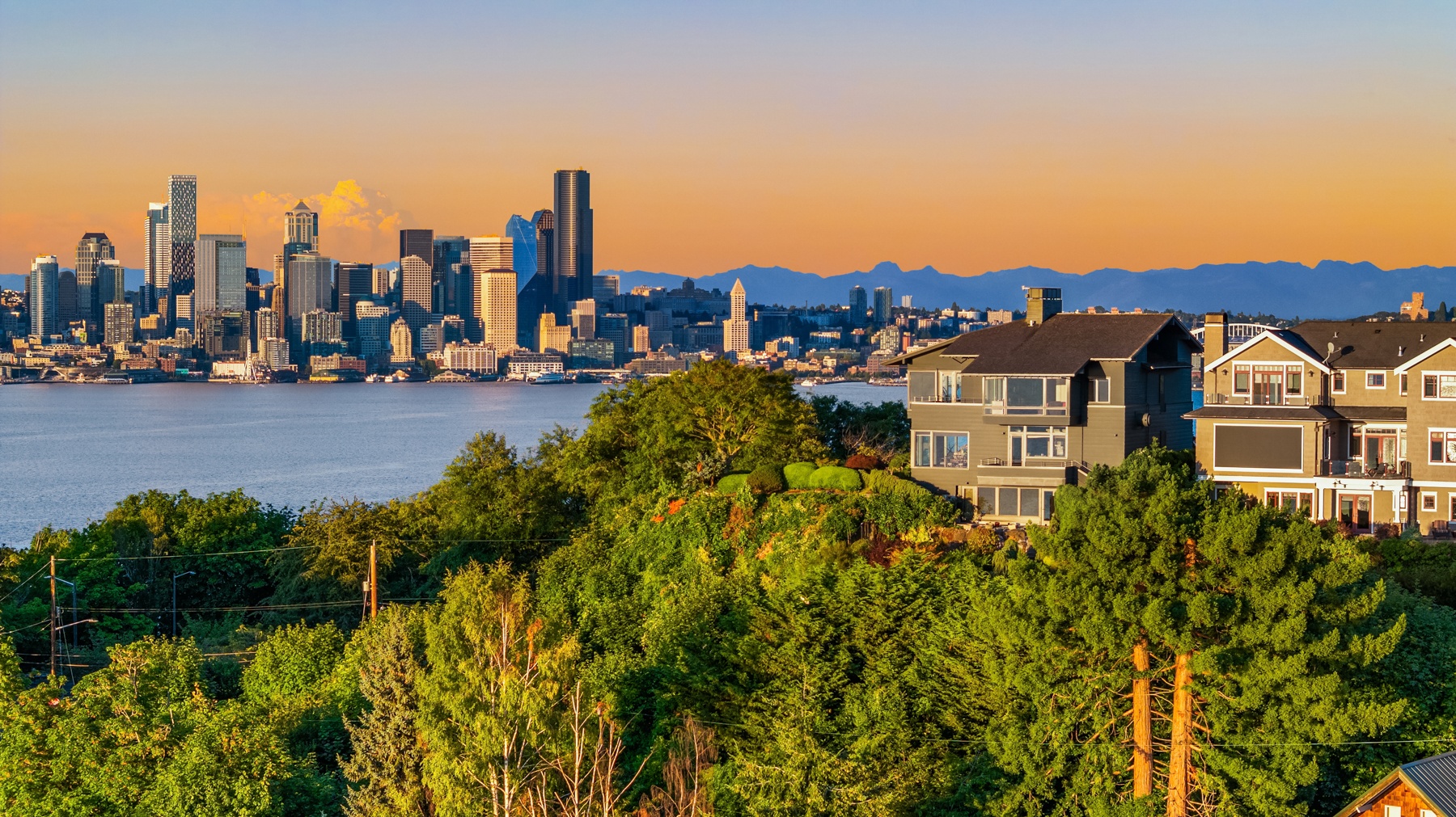 Timeless Custom Residence with Breathtaking Panoramic Views on Seattle’s Alki Bluff