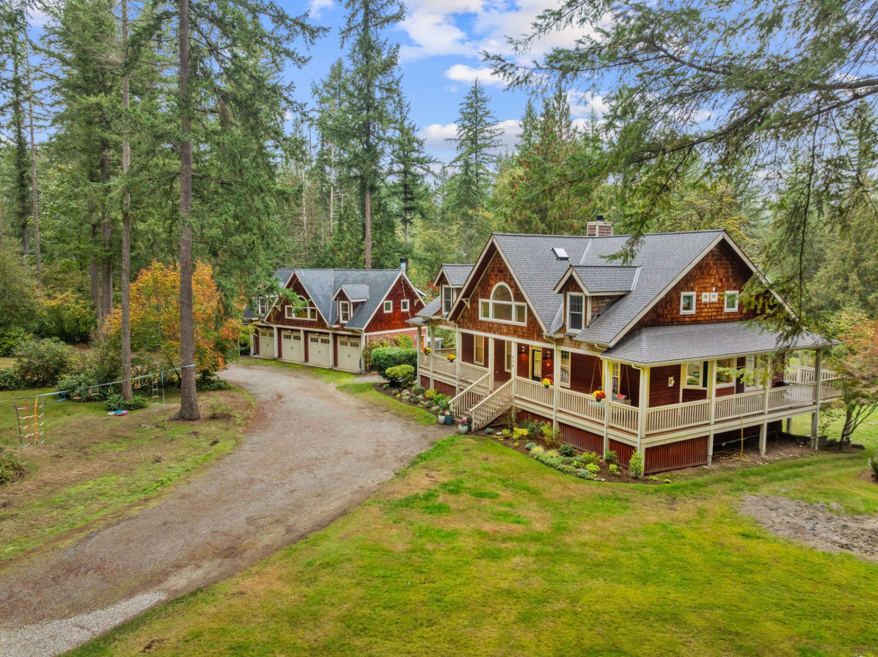 An Exceptional Private Estate with Timeless Craftsman Charm on Nearly Five Acres in Redmond