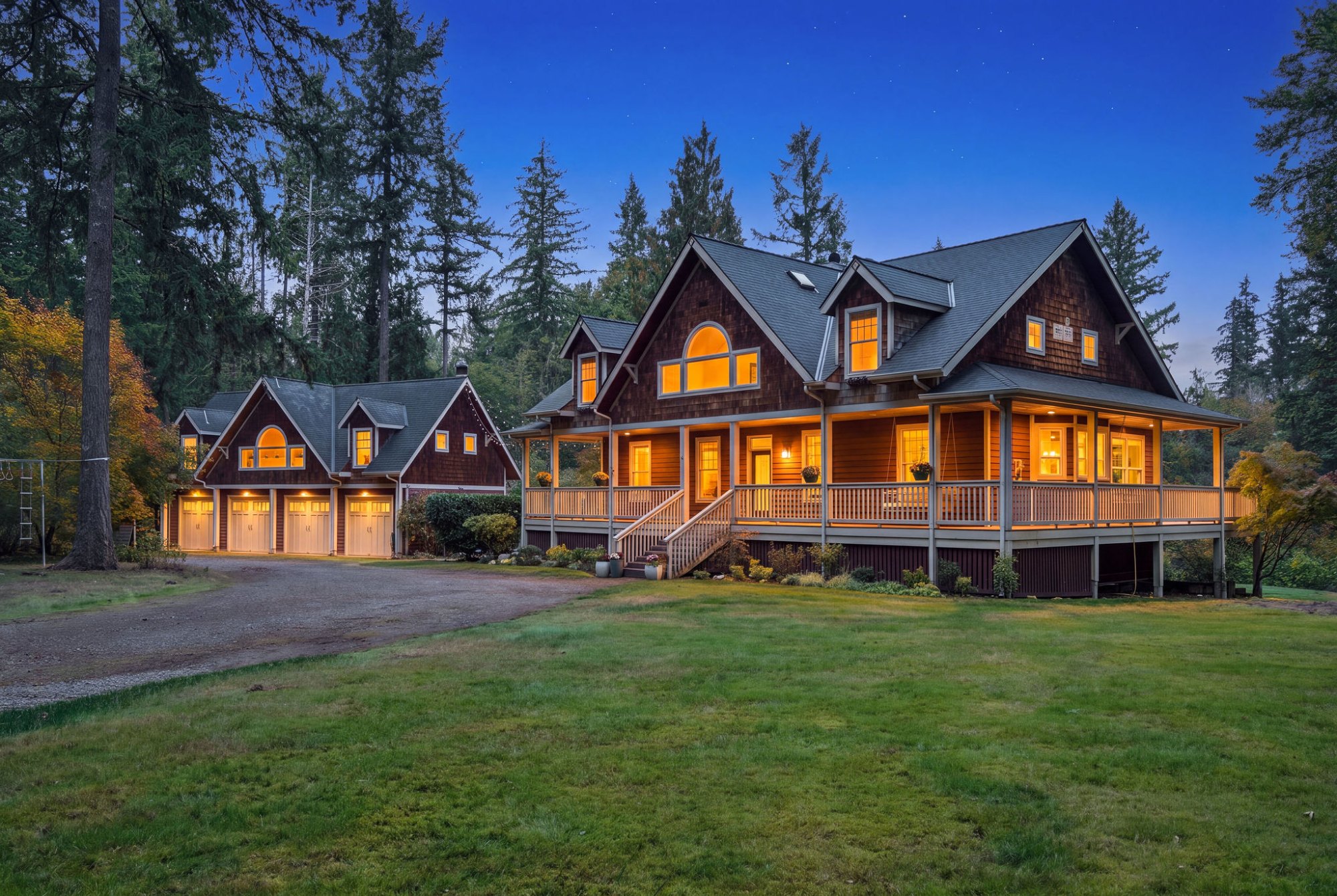An Exceptional Private Estate with Timeless Craftsman Charm on Nearly Five Acres in Redmond