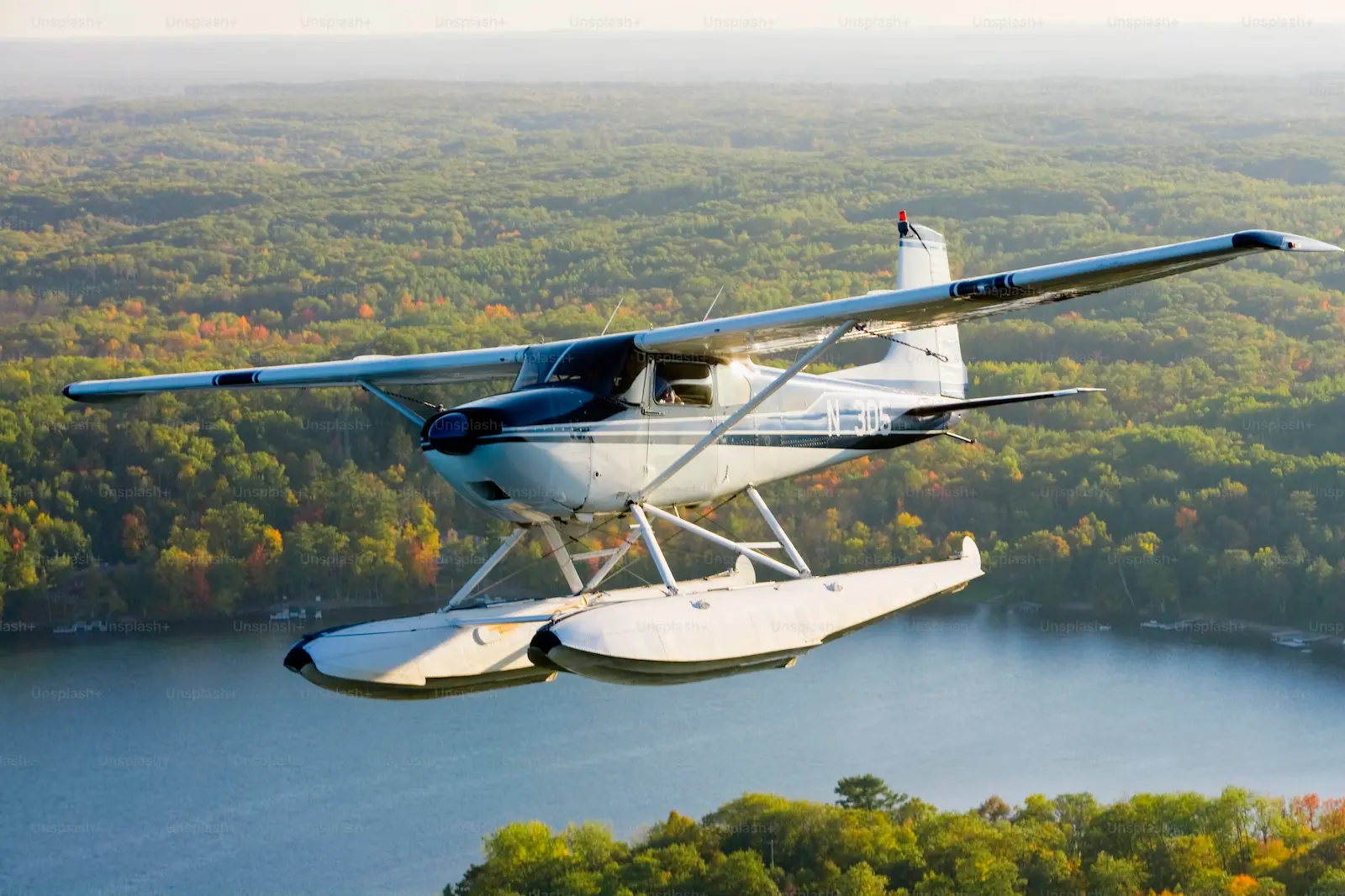 Small aircraft on runway