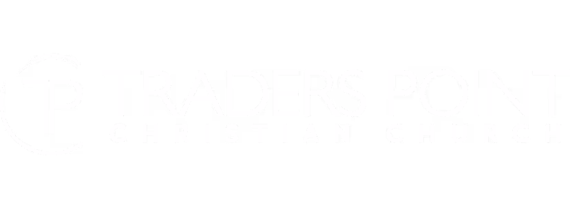 Traders Point Christian Church text logo with stylized TP in a circle.